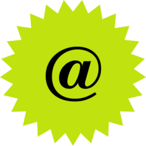 Hamilton Day's yellow star badge with a black '@' symbol vertically and horizontally aligned within it