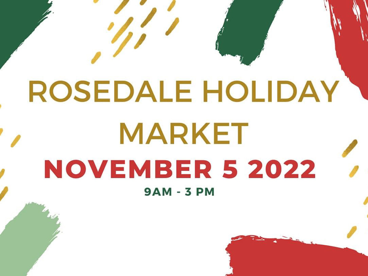 Rosedale Holiday Market digital poster