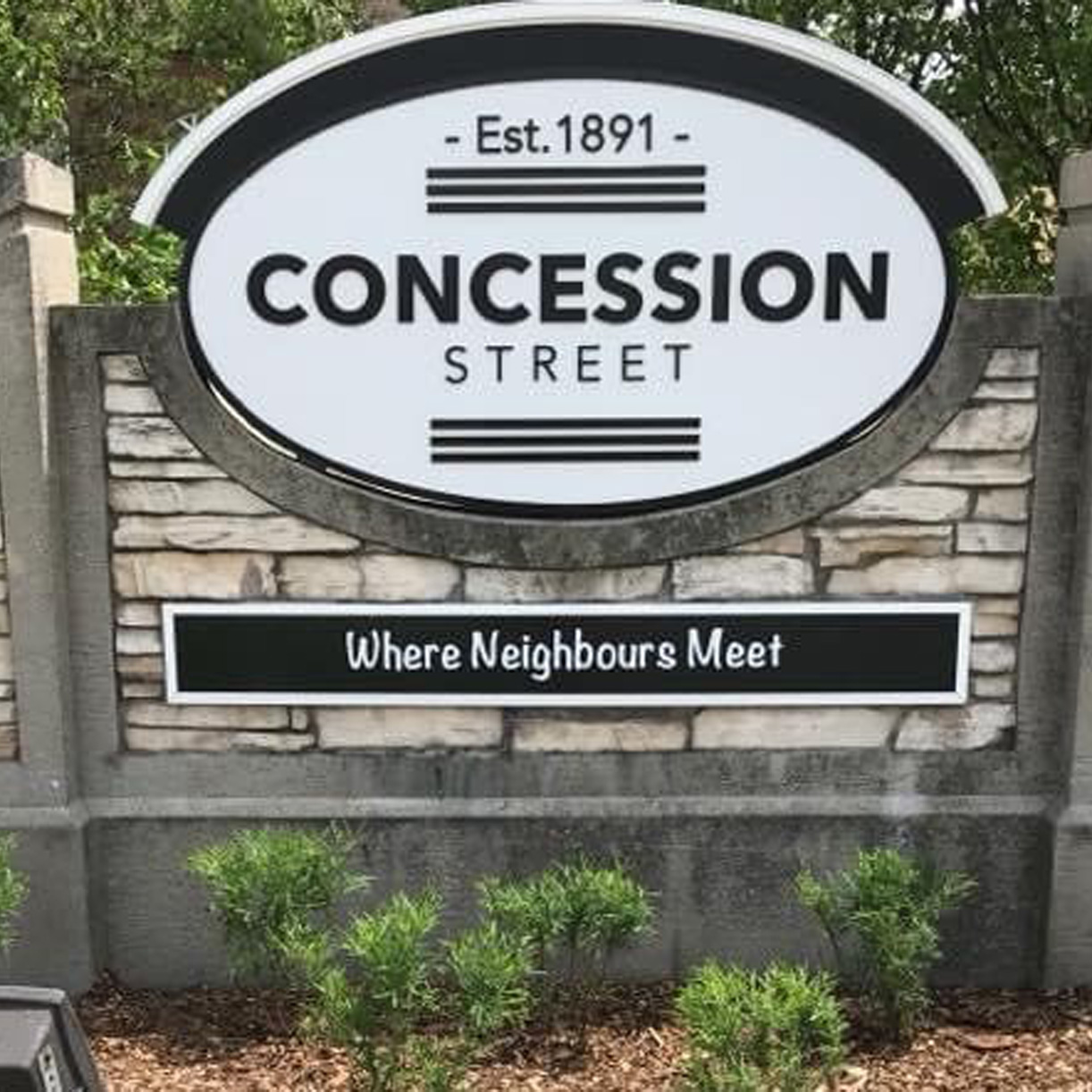Concession Street sign