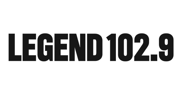 Legend 102.9 logo in black